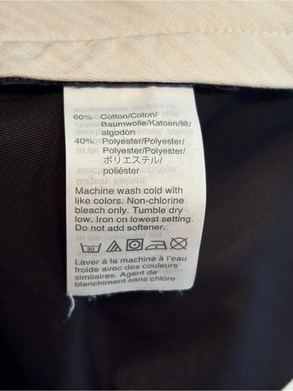 J. Crew Ludlow slim trousers 34x30 navy cotton blend